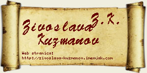 Živoslava Kuzmanov vizit kartica